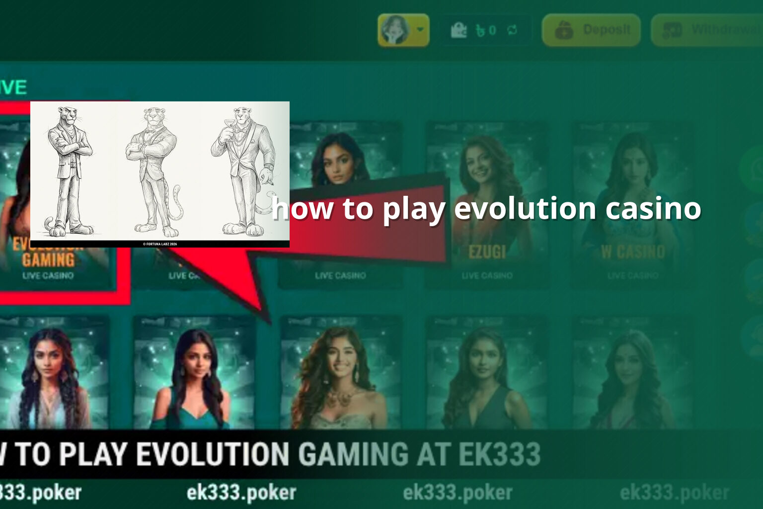 how to play evolution casino - slots