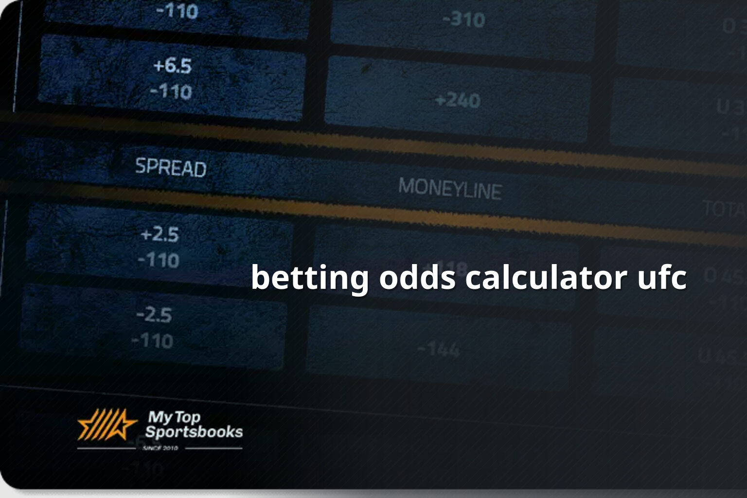 betting odds calculator ufc - การพนัน