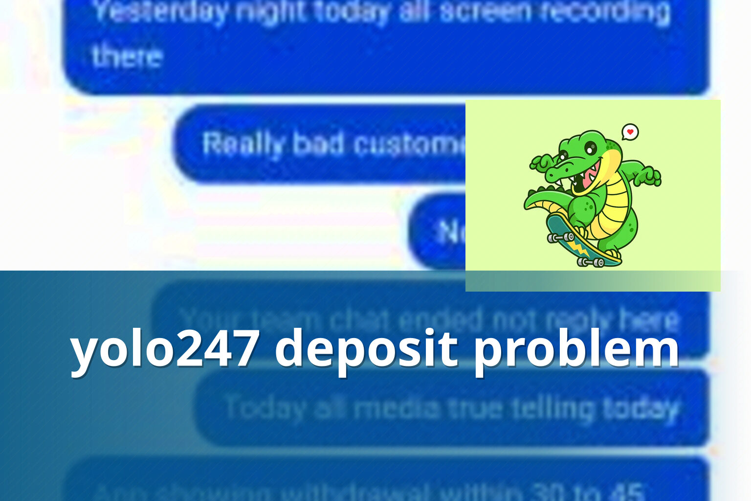 yolo247 deposit problem - online gaming transaction support