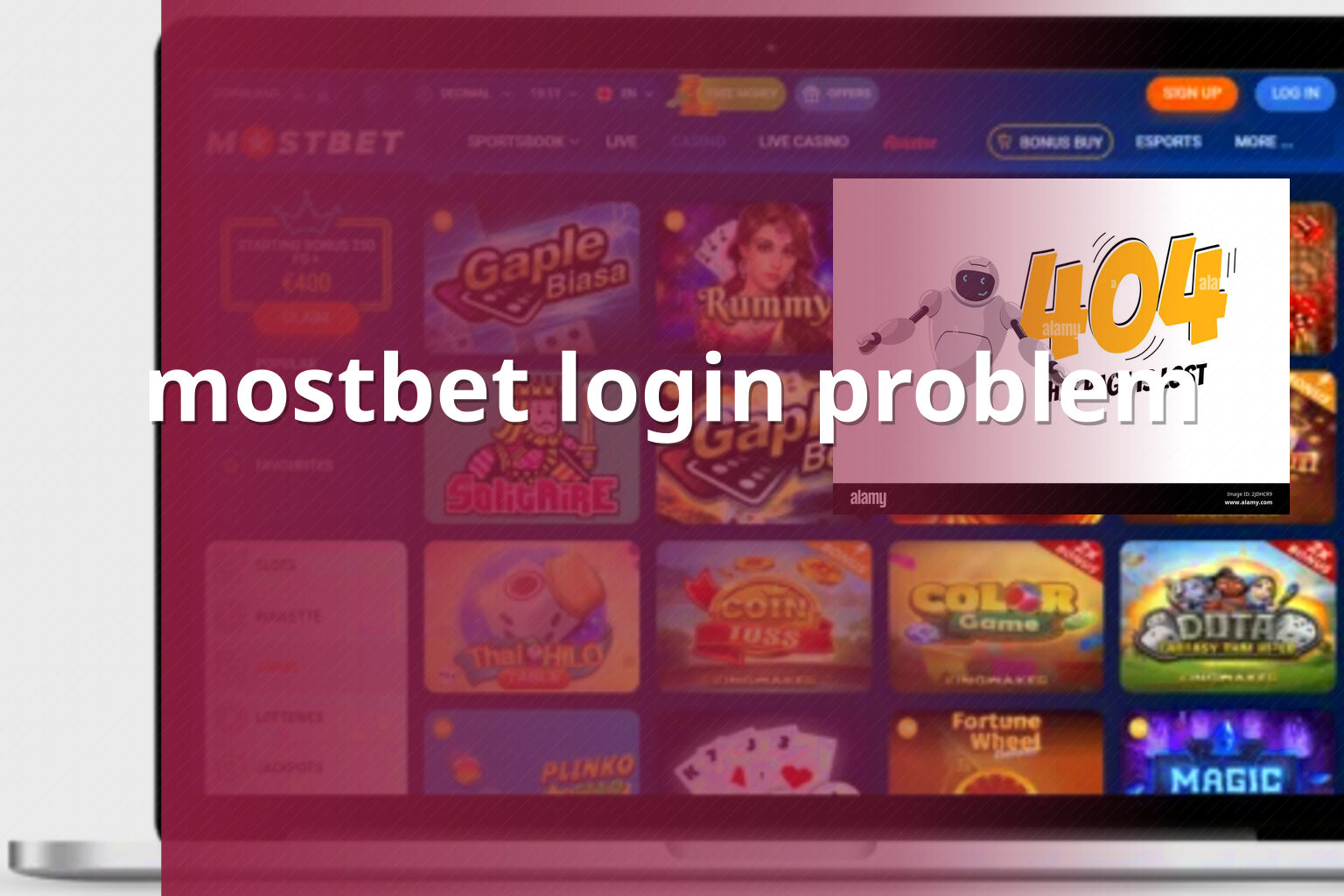 mostbet login problem - gaming_brand