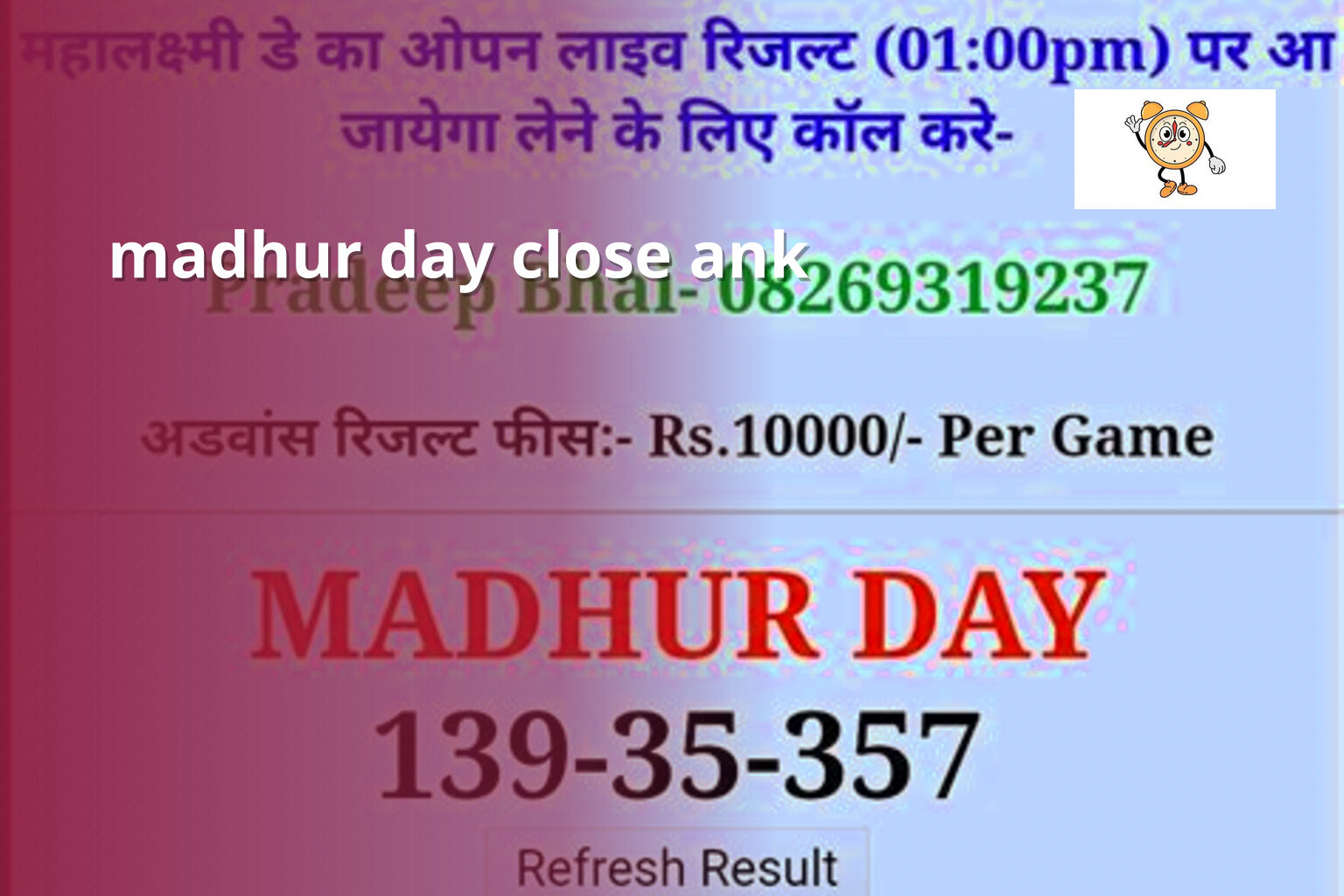 madhur day close ank - slots