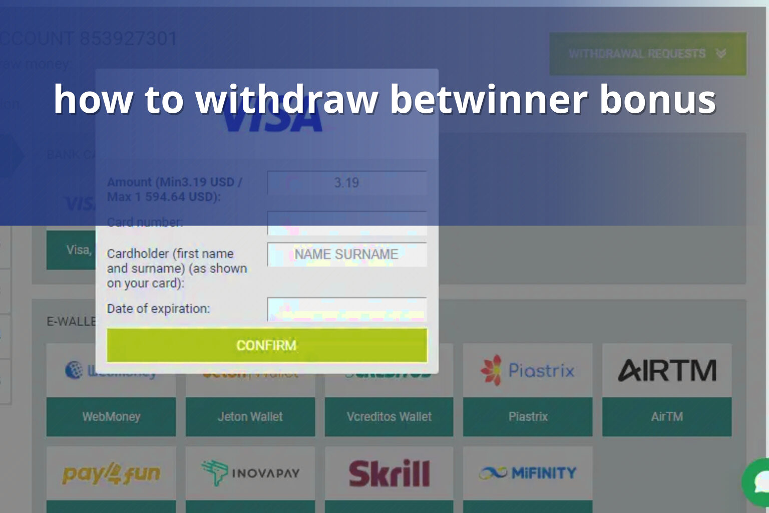 how to withdraw betwinner bonus - gaming_brand