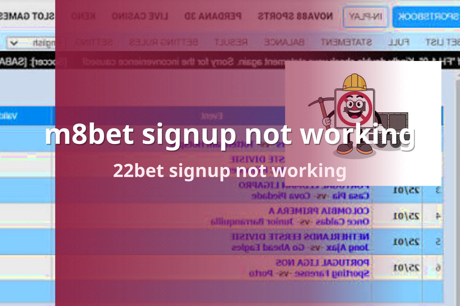 m8bet signup not working - gaming_brand