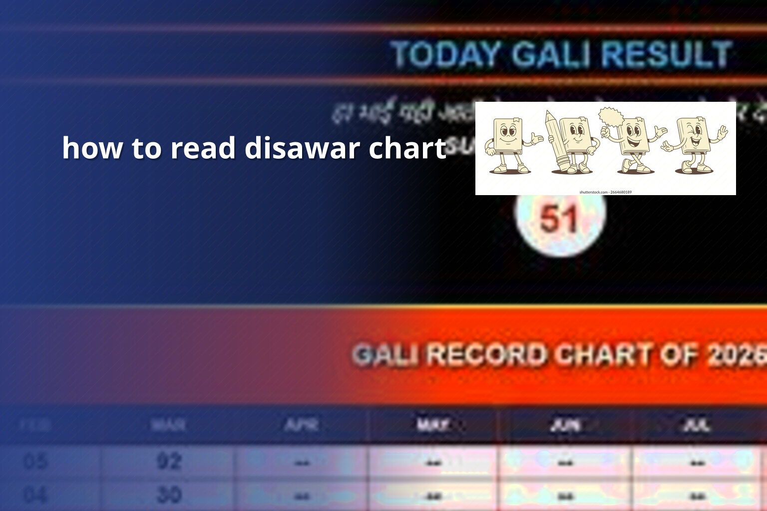 how to read disawar chart - matka_satta