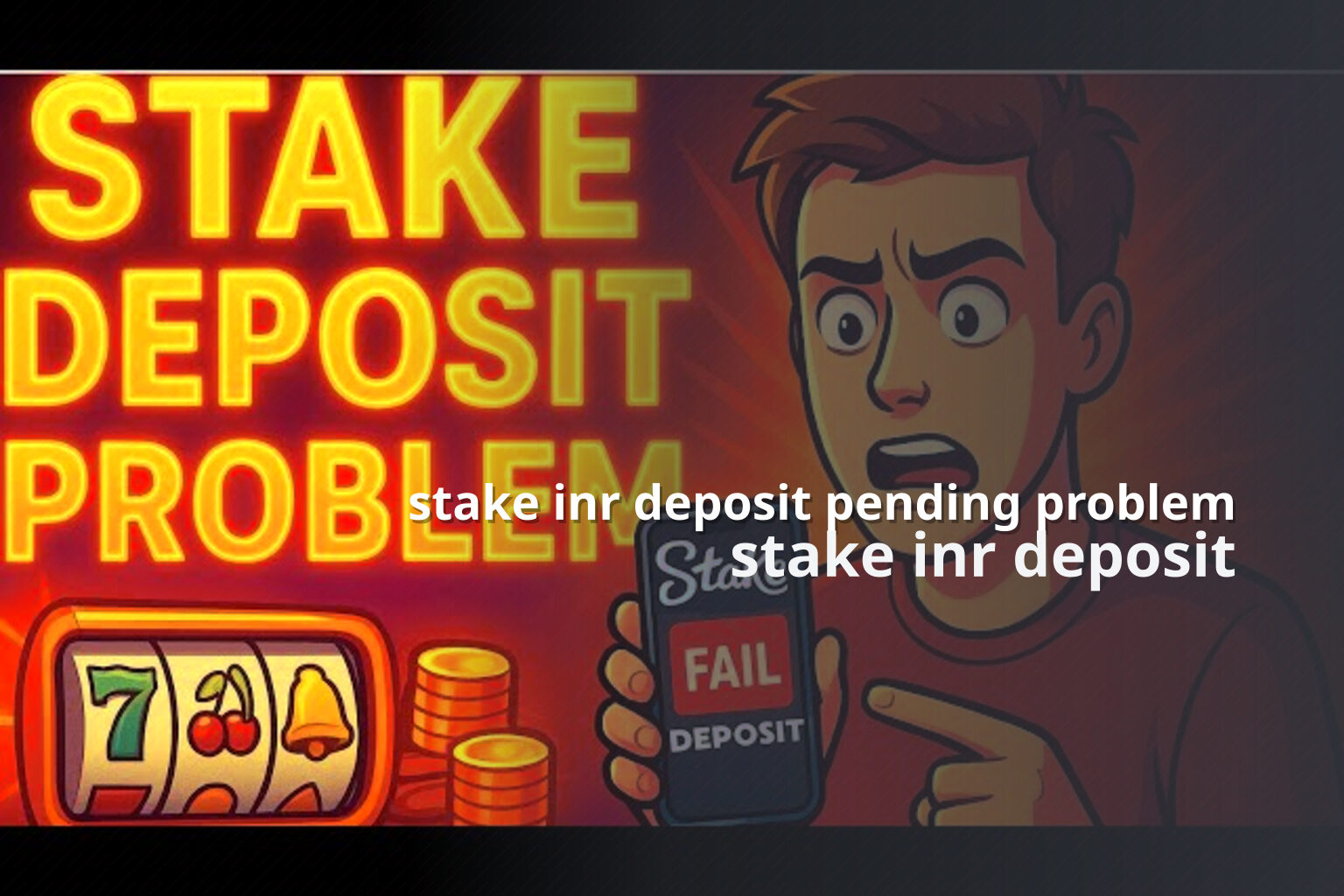 stake inr deposit pending problem - online gaming transaction support