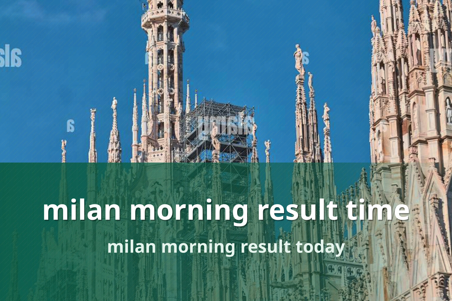 milan morning result time milan morning result today