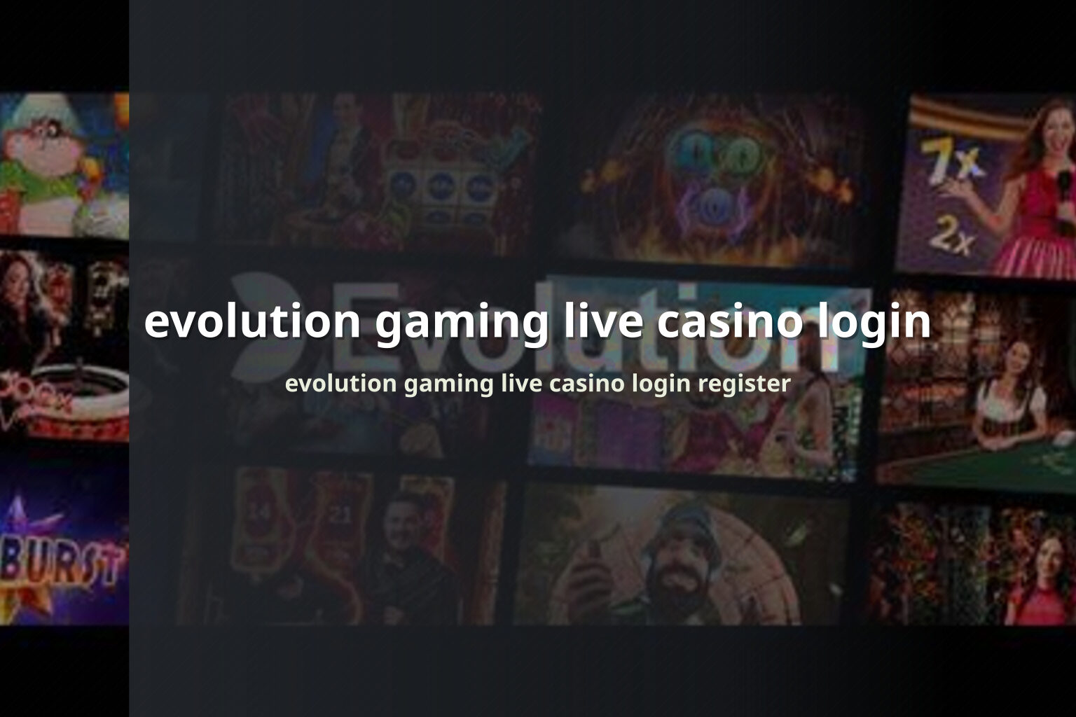 evolution gaming live casino login - casino