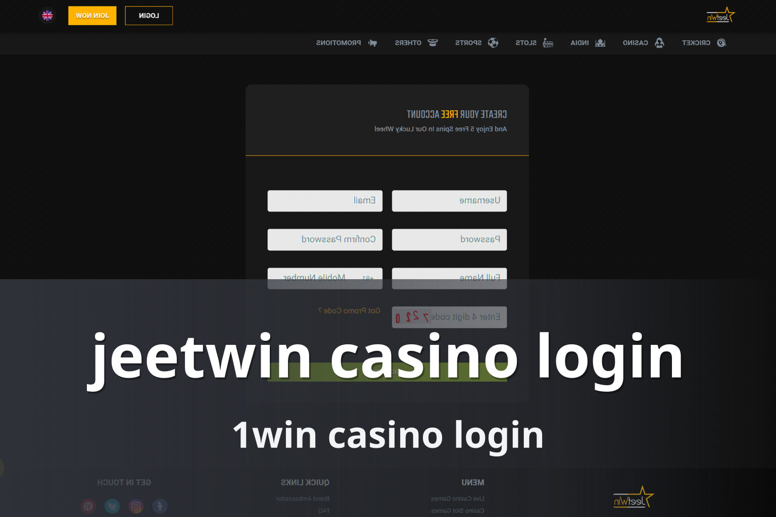 jeetwin casino login 1win casino login