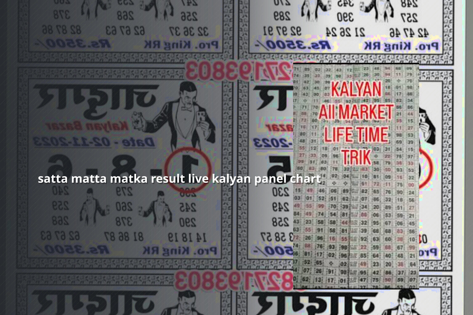 satta matta matka result live kalyan panel chart - matka_satta