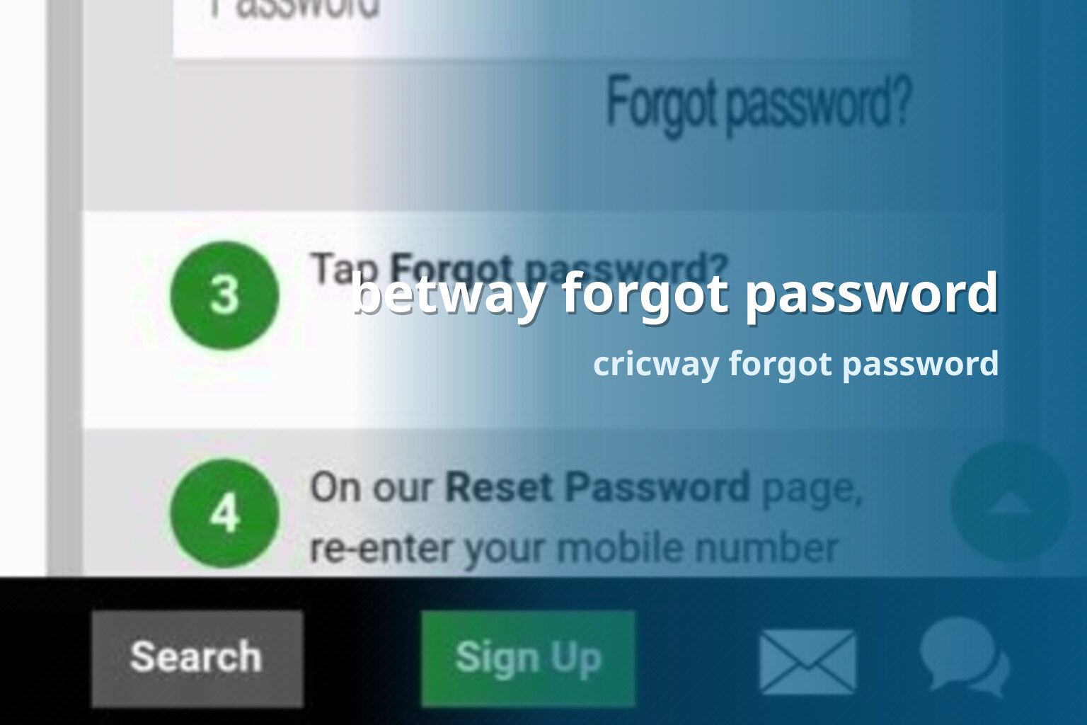 betway forgot password cricway forgot password