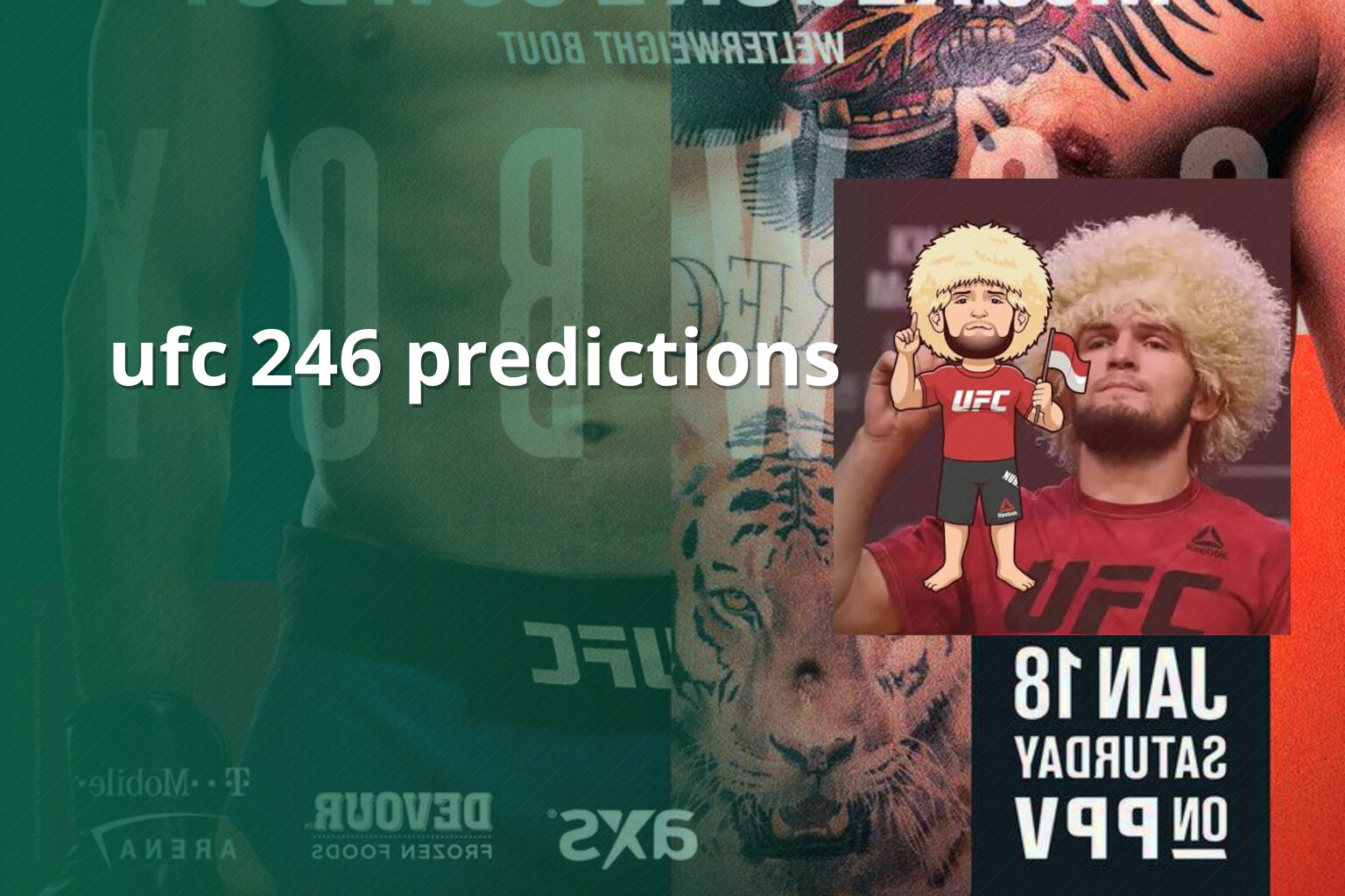 ufc 246 predictions - sportsbook