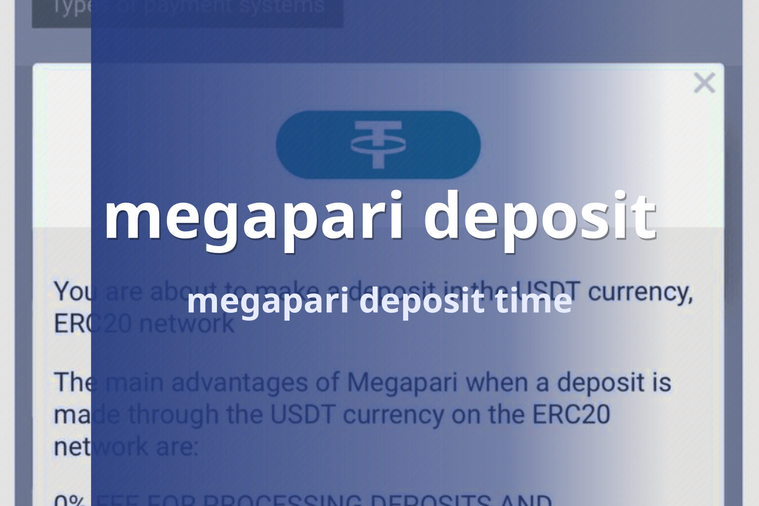 megapari deposit megapari deposit time