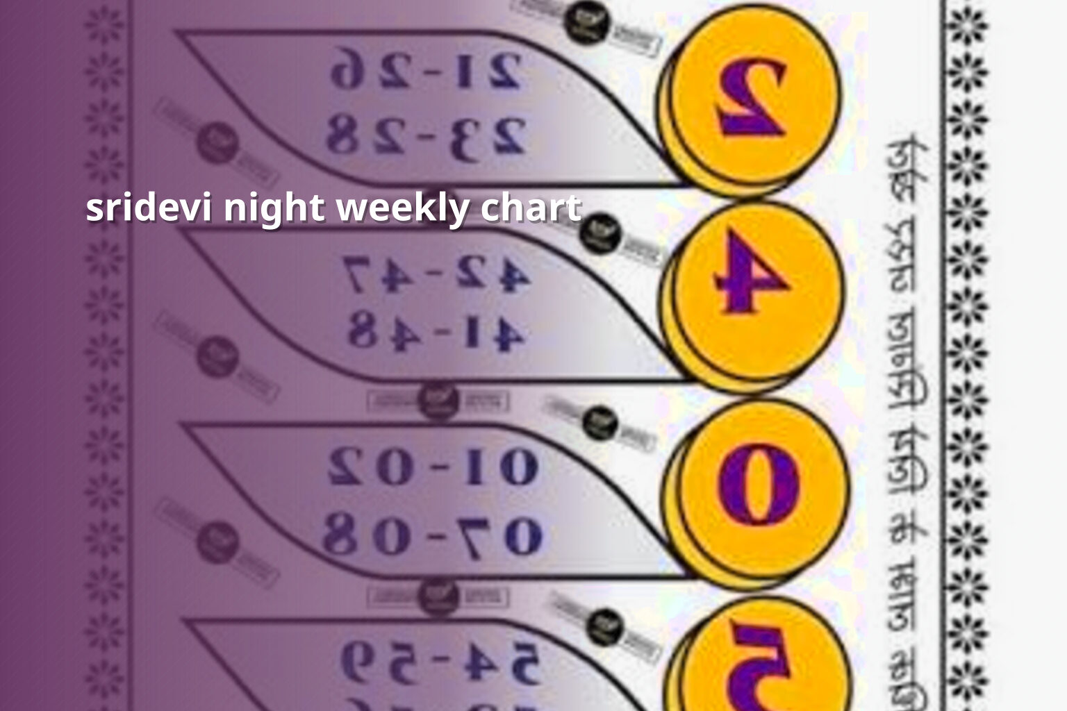 sridevi night weekly chart - matka_satta