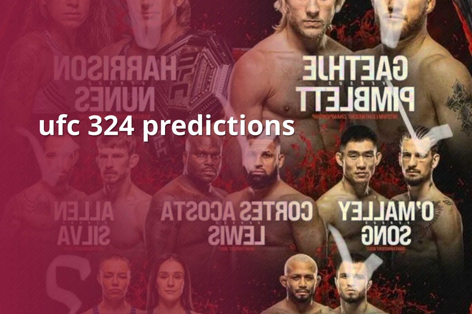 ufc 324 predictions - sportsbook