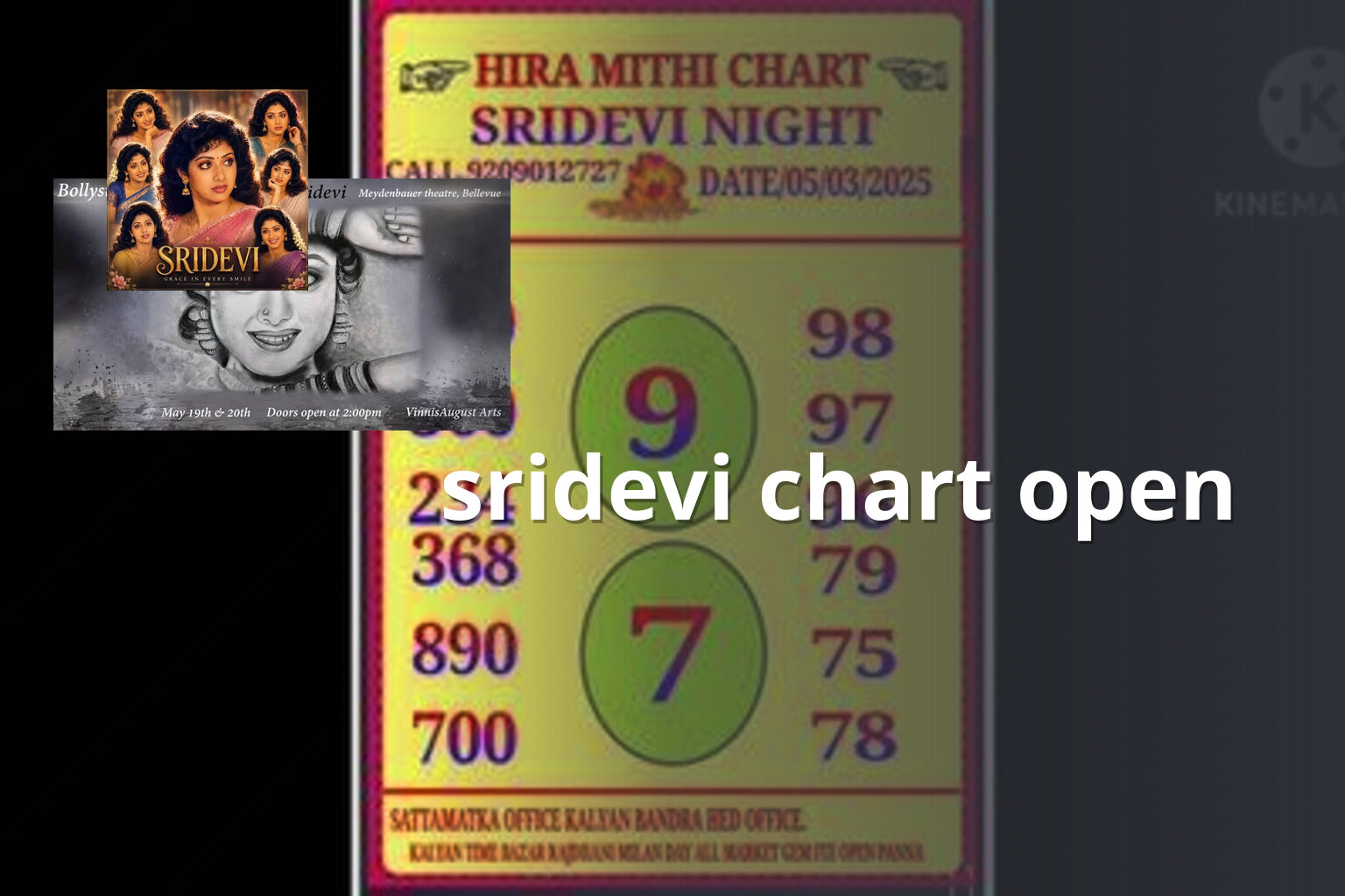 sridevi chart open - matka_satta