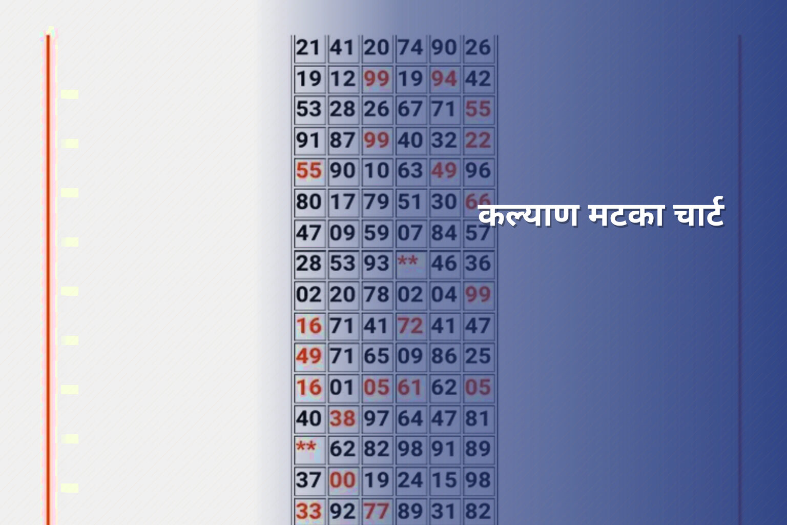 कल्याण मटका चार्ट - matka_satta