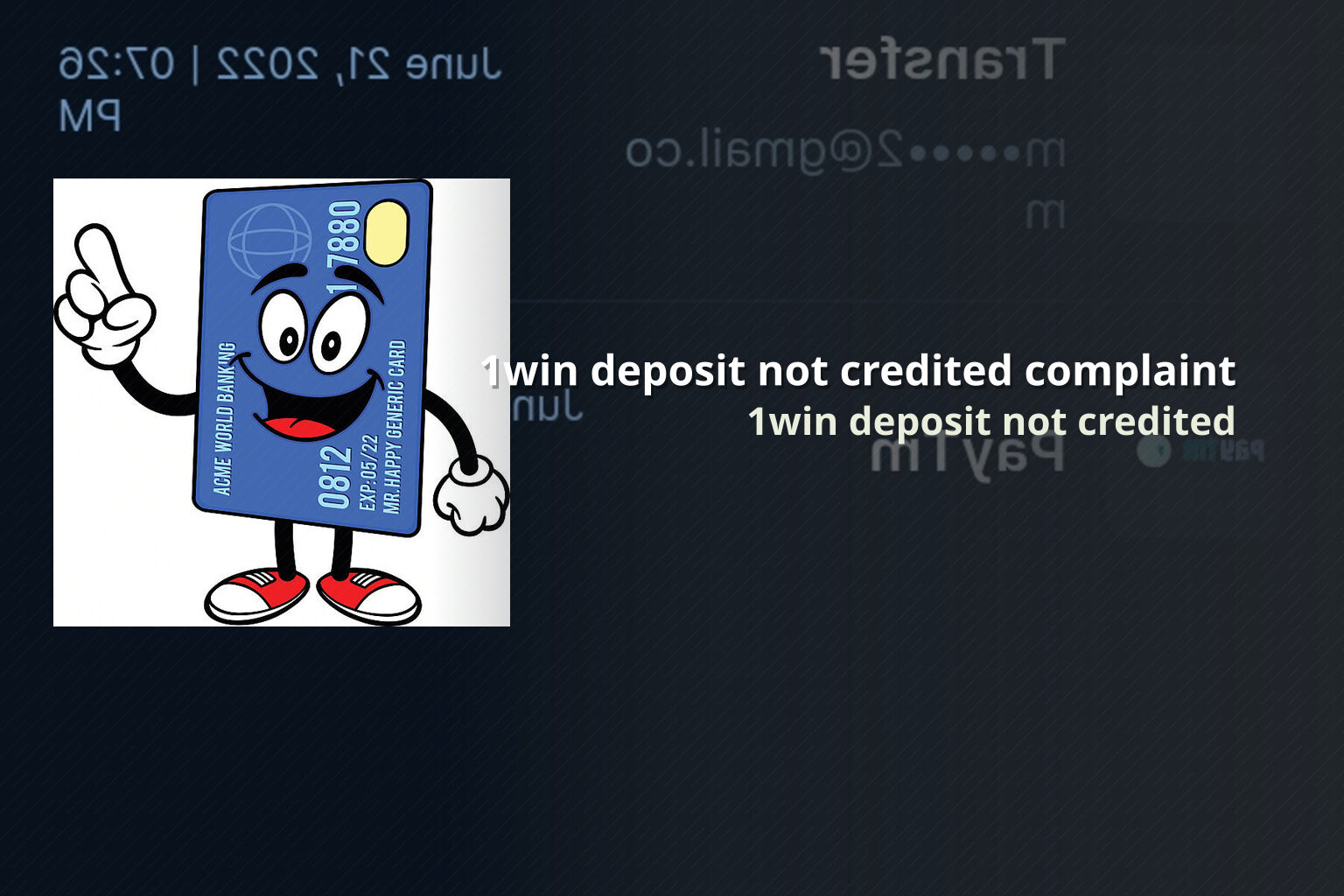 1win deposit not credited complaint 1win deposit not credited
