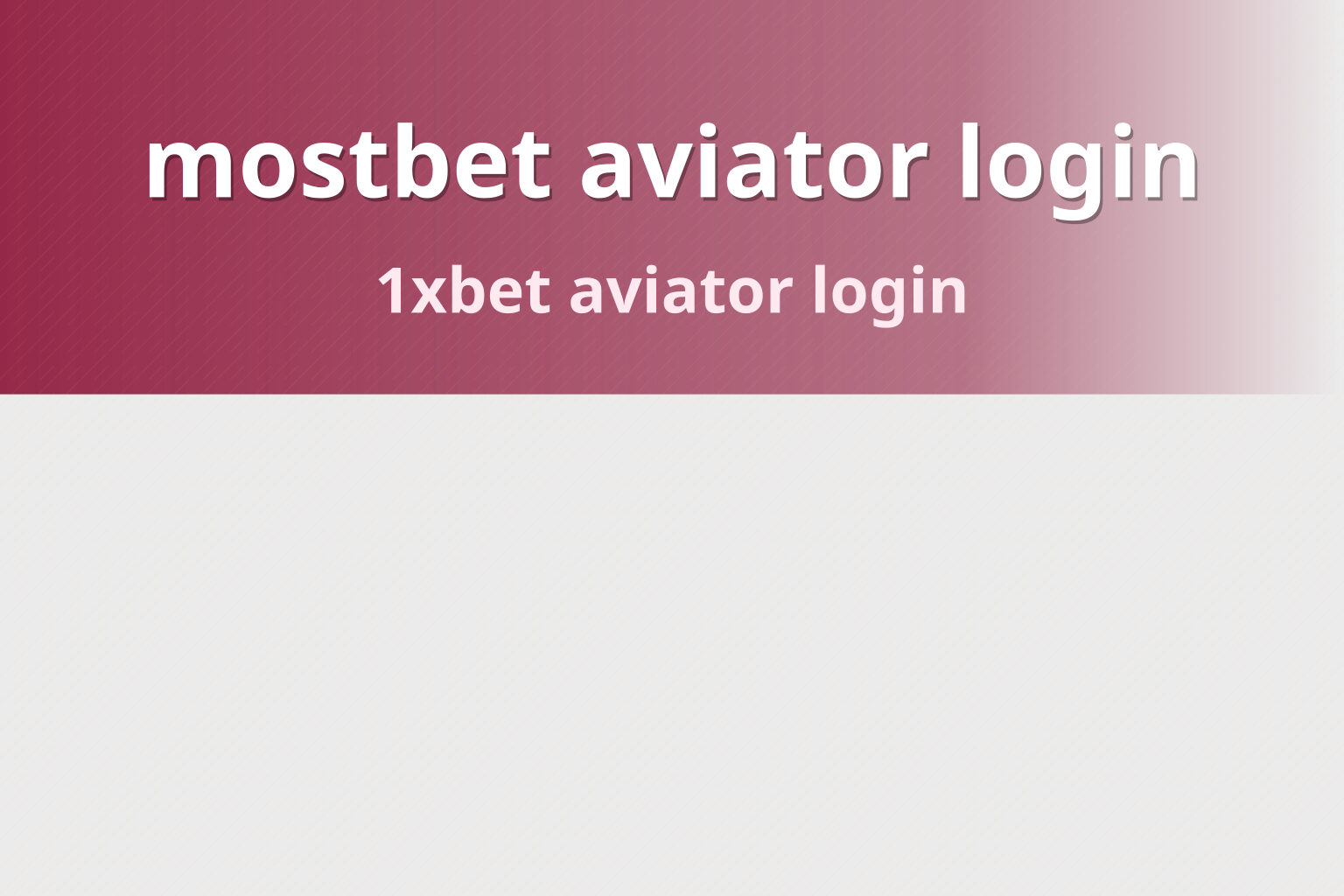 mostbet aviator login 1xbet aviator login