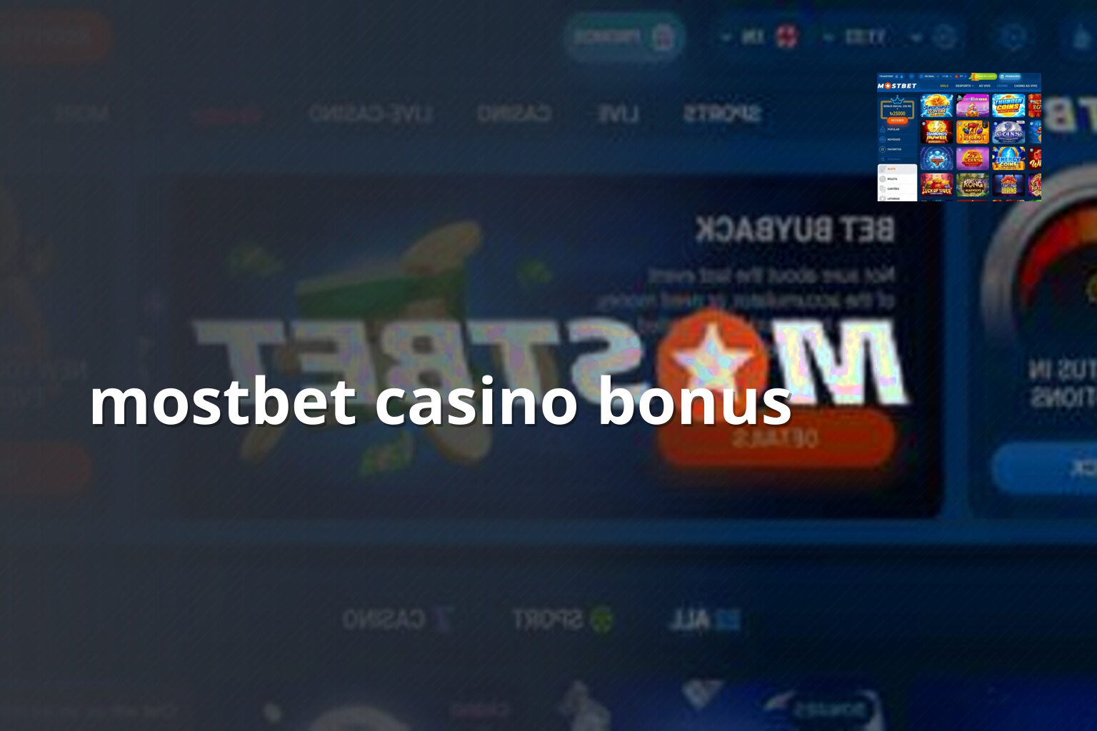 mostbet casino bonus - gaming_brand